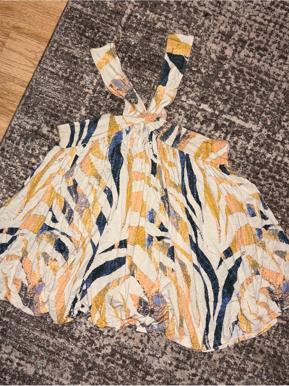 We The Free (Free People) Abstract Print Halter Top — Size S